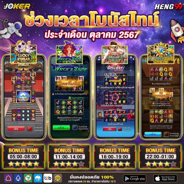 ตารางโบนัสสล็อต -"Slot Bonus Table"